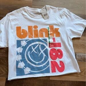 Target Graphic Tee - White, Orange, Blue, Pink